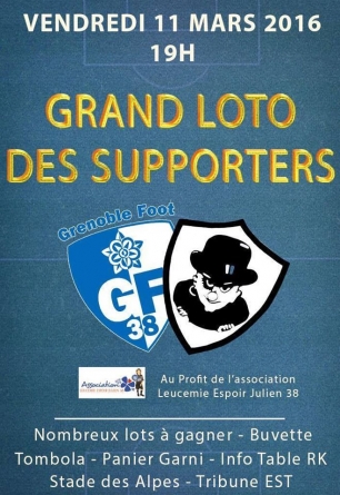 Grand loto des supporters : retenez votre 11 mars !